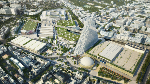 Vue aérienne du future parc des expositions de la porte de Versailles ©DR