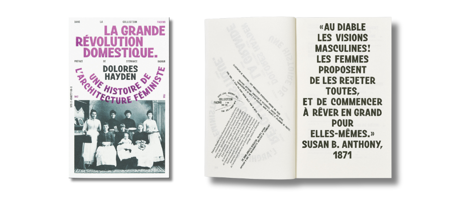 Couverture du livres La grande révolution domestique. Une histoire de l'architecture féministe